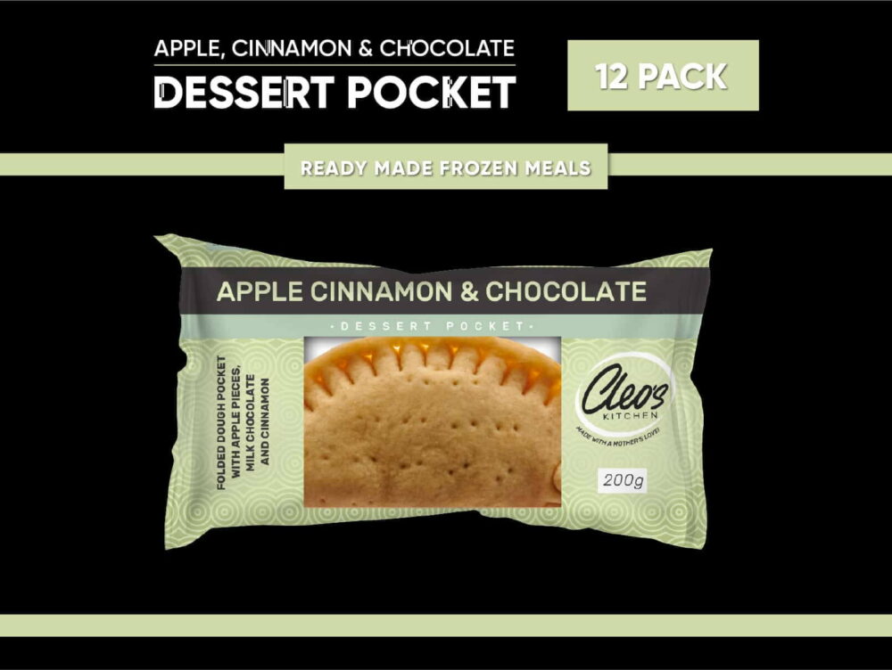 Apple, Cinnamon & Chocolate Dessert Pocket (12 Pack)