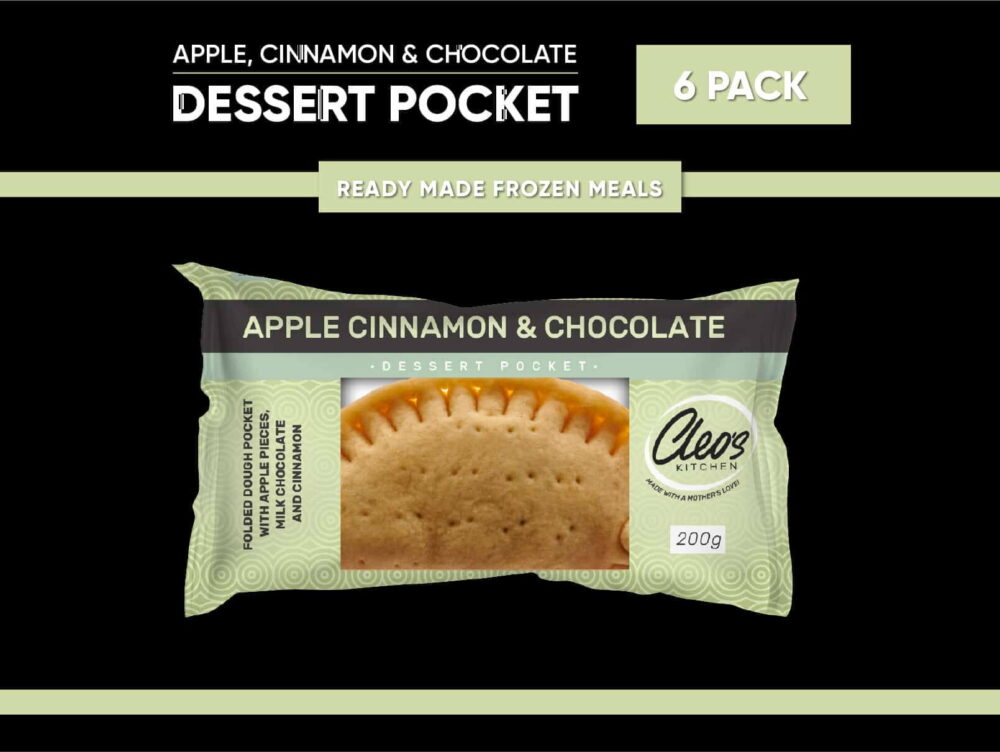 Apple, Cinnamon & Chocolate Dessert Pocket (6 Pack)