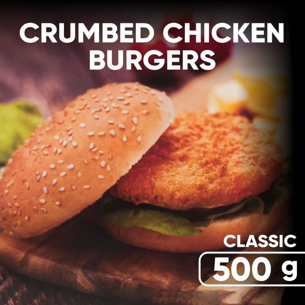 Crumbed Chicken Burger Patties (500 g)