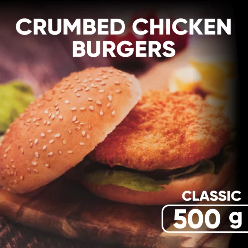 Crumbed Chicken Burger Patties (500 g)
