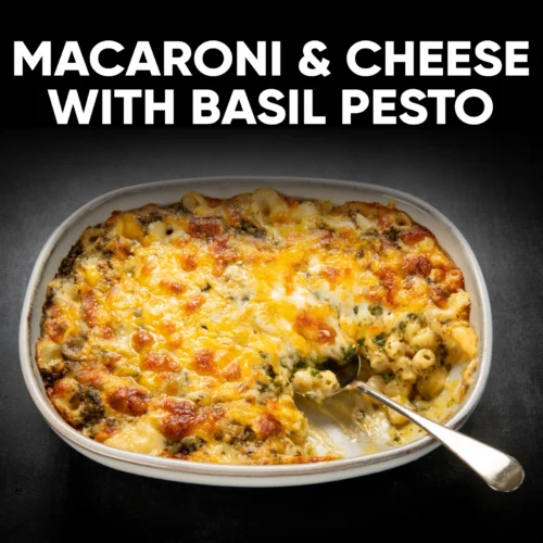 Macaroni Cheese with Basil Pesto